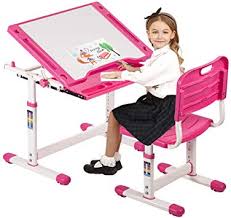 Amazon Com Kids Desk And Chair Set Height Adjustable Ergonomic Children Sturdy Table With Drawer Storage Childs Study School Desk Interactive Workstation Kids Art Writing Desk Furniture For Girls Boys Furniture Decor Step2's kids table & chairs sets are perfect for any toddler activity.