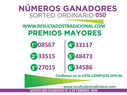 Loteria Tradicional Sorteo 050 En 2020 Loteria Sorteo Loteria Electronica