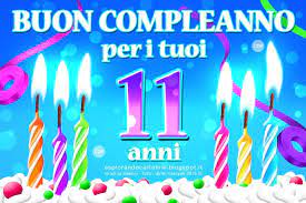 Cdb Cartoline Per Tutti I Gusti Cartolina Buon Compleanno Per I Tuoi 11 Anni Con Buon Compleanno Compleanno Insegna Al Neon