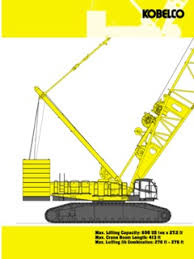 crawler cranes lattice boom kobelco sl6000 specifications