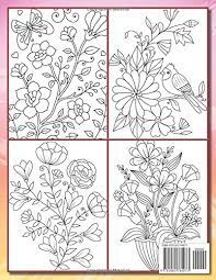 Coloring book foradults as want to read Flowers For Beginners An Adult Coloring Book With Fun Easy And Relaxing Coloring Pages Amazon De Summer Jade Fremdsprachige Bucher