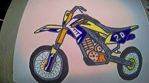 Dengan desain body yang aero dinamis dan kecepatan yang mumpuni. Cara Menggambar Motor Cross Kawasaki Dtracker Drawing And Coloring Motorcycle Cross Youtube