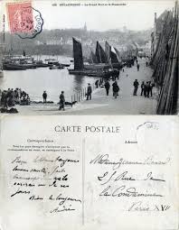 Douarnenez Le Grand Port Et Le Plomarchs 1905 Carte Postale Carte Postale Ancienne Bateaux De Peche