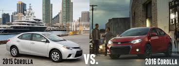 2015 corolla l 4dr sedan, engine: 2016 Vs 2015 Toyota Corolla Comparison