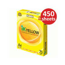 Home »products »ik yellow a4 paper. Ik Yellow A4 Copy Paper Copy Printer Paper Industry