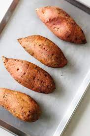Baked Sweet Potato Is A Healthy Side Dish Or Main Meal Learn How To Bake Sweet Potatoes In Sweet Potato Oven Sweet Potato Recipes Baked Cooking Sweet Potatoes