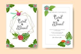 Download Wedding Invitation Card With Floral Deco Graphic By Anomali Bisu Creative Fabrica PSD Mockup Templates
