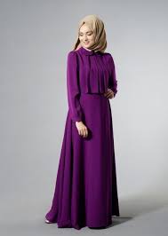 T 2153 Tuay Pelerinli Bebe Yaka Elbise Mor Trend Tesettur Dresses Fashion Clothes For Women
