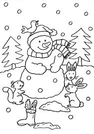 Ausmalbild hund zum ausdrucken beagle bulldoge collie welpen & weitere rassen kostenlos bei happycolorz entdecken. Ausmalbild Schneemanner Schneemann Und Waldtiere Ausmalen Kostenlos Ausdrucken