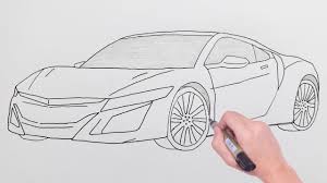 Kizicolor.com provides a large diversity of free printable coloring pages for kids, coloring sheets, free colouring book, illustrations, printable pictures, clipart, black and white pictures, line art and drawings. How To Draw Honda Acura Nsx Sports Luxury Car Easy Drawing Cars Basit Honda Spor Araba Cizimi Youtube