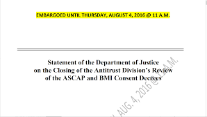 Ascap Bmi Consent Decrees Music Technology Policy