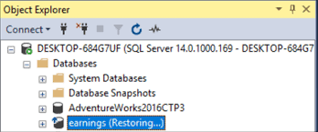 We are sorry but we are currently unable to retrieve related . Sql Server Database Stuck In Restoring State