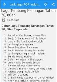 Kumpulan lagu pop indonesia terbaru 2018top hits, enak didengar saat tidur, pilihan terbaik duration: Lagu Indonesia Tahun 80 An For Android Apk Download