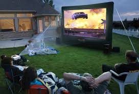 Also, be aware that when inflated, these screens will act like sails in the the original backyard big screen is a recipe for family fun and now you can enjoy movies like never before, right in your own backyard. Outdoor Movie Theatre Rental