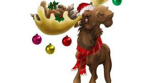 Zoomie Kids Christmas Moose Wall Decal Wayfair In 2020 Christmas Moose Moose Cartoon Moose Pics