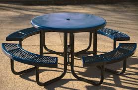 46 Round Top Picnic Tables Thermoplastic Coated Picnic Tables Round Picnic Table Outdoor Picnic Tables Picnic Table With Umbrella