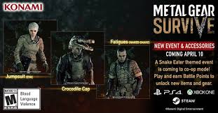 metal gear survive reveals new event and accessories