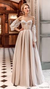 Off Shoulder Bishop Sleeve Wedding Dress Aurora Couture 2019 Bridal Off The Shoulder Bishop Sleeves Strapless Sweetheart Neckline Lightly Embellishe In 2020 Wedding Dresses Simple A Line Wedding Dress Dresses