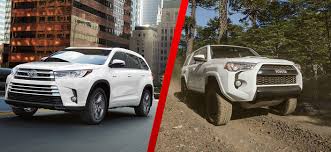The v6 moves the highlander with authority. Toyota Highlander Vs 4runner Toyota Of Rock Hill Dealership
