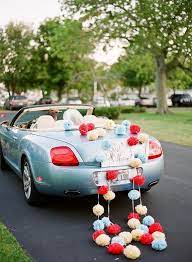 Diferentes Formas De Decorar El Coche De Los Novios Cual Te Gusta Mas Wedding Car Decorations Wedding Getaway Car Wedding Car
