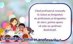 In fiecare an, la 1 aprilie, se sarbatoreste ziua internationala a pasarilor, care marcheaza reintoarcerea acestora din zonele unde au iernat, fenomen urmarit elevii, de obicei sub coordonarea profesorului lor de stiinte naturale, instalau in acea zi cuiburile artificiale pe care le construisera pentru pasari in. 39 Felicitari De Ziua Profesorului Ideas Profesori FelicitÄƒri 5 Octombrie