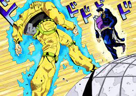 Dio vs jotaro manga panel