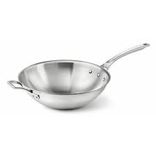 Calphalon Accucore Flat Bottom Stainless Steel Wok 12inch More Info Could Be Found At The Image Url This Link Participates In A Wok Stir Fry Pan Calphalon