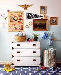 A considered color palette can create a sense of direction; Eclectic Kids Rooms Eclectic Kids Room Kid Room Decor Kids Room