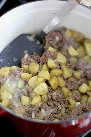 Creamy Hamburger Hash Soup Recipe Easy Dutch Oven Recipes Dutch Oven Recipes Dutch Oven Beef