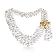 Pearl Scarf Necklace Verdura Fine Jewelry Necklace Pearls Jewelry