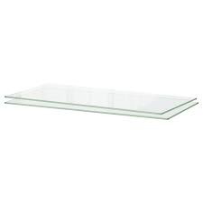 Compareclick to add item zenna home® 20 brushed nickel glass bathroom shelf to the compare list. Utrusta Shelf Glass 30x14 3 4 Ikea