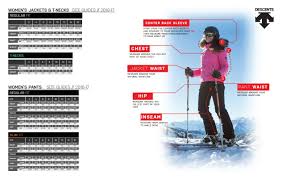 descente size guide