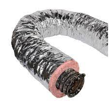 During this time the installers found that the ducts were not attached to the air handler in the attic. Master Flow 12 In X 25 Ft Insulated Flexible Duct R6 Silver Jacket F6ifd12x300 The Home Depot