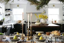 Table avec en métal chromée et bois pétrifié. Our Thanksgiving Table Tradition And 500 To Arhaus Chris Loves Julia