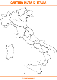 Cartina d'italia con regioni e capoluoghi da stampare. Cartina Muta Fisica E Politica Dell Italia Da Stampare Pianetabambini It