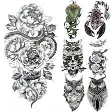 With the help of this tac, the bearer accentuates its grace, sexuality and boldness. Snake Flower Fake Temporary Tattoo For Women Men Bigs Scorpion Kings Tattoos Owl Skeleton Hand Thigh Geometric Tribe Daisy Tatoo Temporary Tattoos Aliexpress