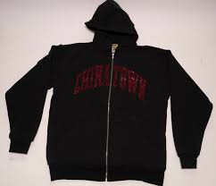 Black And Red Zip Up Hoodie Chinatown Market Arc Logo Rhinestone Zip Up Hoodie Size Large Black W Red Fashion Clothing Shoes Accessories Mensclothing Active Wear Zip Ups Hoodies