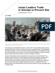 In this article you will find everything about newsela quiz answers. Facing History Last Ditch Ww1 25103 Article Quiz And Answers Nicholas Ii Of Russia Austria Hungary