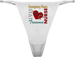 Amazon.com: CafePress ER Nurse Thong Underwear, Funny Womens Panties White  : Clothing, Shoes & Jewelry