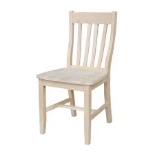International Concepts Unfinished Wood Dining Chair Set Of 2 Dining Chair Set Dining Chairs Wooden Dining Chairs
