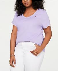 Plus Size Cotton V Neck T Shirt Created For Macys