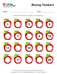 free printable missing numbers worksheets kiddoworksheets