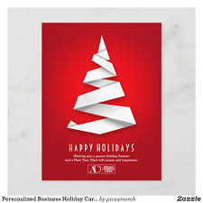 Personalized Business Holiday Cards With Logo Zazzle Com In 2020 Business Holiday Cards Business Christmas Cards Holiday Cards
