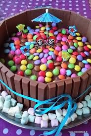 Gateau Kit Kat Pour Anniversaire Colore Recette Gateau Kitkat Gateau Anniversaire Anniversaire Colore