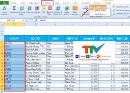 đặt Ten Cho Một O Hoặc Một Vung Dữ Liệu Trong Excel Với Define Name
