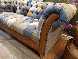 Harlequin Harris Tweed And Leather Patchwork Sofa And Chair Priced Se Against The Grain Furniture Its design is simple, being characterizes by clean.