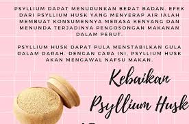 Manfaat psyllium husk yang paling butuh yakni lakukan perbaikan perananonalitas dan efisiensi sistem pencernaan, yaitu dengan mengikat dengan air di usus. Psyllium Husk Pembekal Herba Akar Kayu Tradisional Utara Facebook