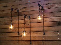 2 1/2 (height from center of wall opening). Industrial Wall Sconce Pulley Wall Light Pendant With Easy Height Adjustment To Get The Light Exactly Where You Want It Farmhouse Goals