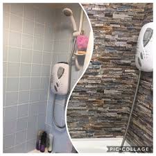 Diy Fan Transforms Her Dull Bathroom Using 3d Wallpaper For 5 And People Can T Believe The Difference