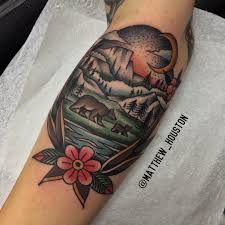 Interpretation Of Goodnight Little Bear For Emma And Her Papa Today Nature Bears Yosemite Wild Trib Bear Tattoos Traditional Bear Tattoo Trendy Tattoos